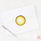Sun Runder Aufkleber (Umschlag)