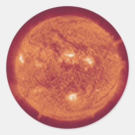 Sun Runder Aufkleber (Vorderseite)