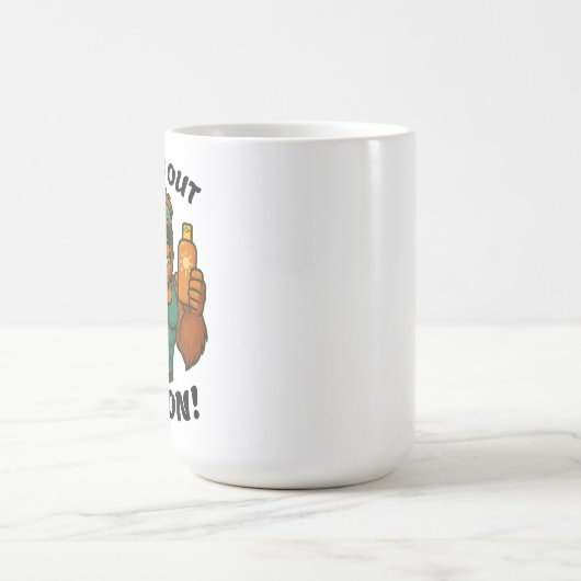 Sun’s Out SPF On – Funny Summer Orangutan Fitness Kaffeetasse (Mittel)