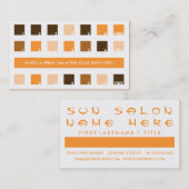 SUN SALON Kundenzufriedenheit (Mod-Quadrate) Treuekarte (Vorne/Hinten)