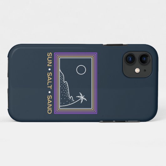 Sun Salt Sand 1 Case-Mate iPhone Hülle (Rückseite (Horizontal))