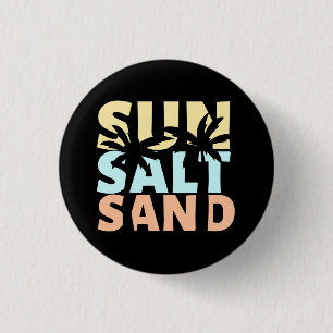 Sun Salt Sand Beach Sommer Button