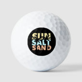 Sun Salt Sand Beach Sommer Golfball (Vorderseite)