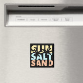 Sun Salt Sand Beach Sommer Magnet (In Situ (Geschirrspüler))