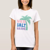 Sun Salt Sand Boho Retro Summer T-Shirt (Vorderseite)