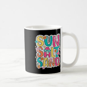 Sun Salt Sand Funny Beach Palm Tree Sommerurlaub Kaffeetasse
