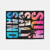 Sun Salt Sand Sommerurlaub Hawaii Beach Funny F Fleecedecke (Vorderseite (Horizontal))