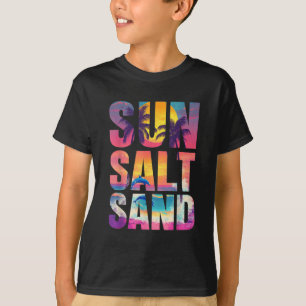 Sun Salt Sand Summer Beach Vibes Familienurlaub R T-Shirt