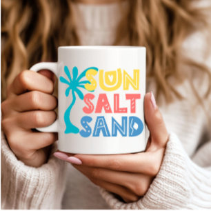 Sun Salt Sand Summer Vibes Kaffeetasse