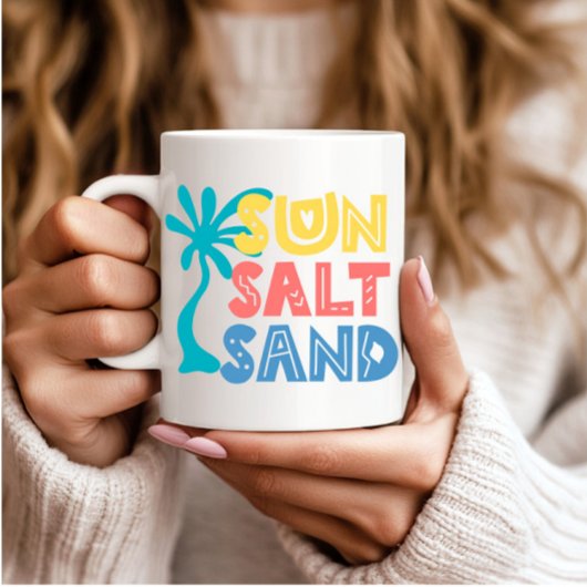 Sun Salt Sand Summer Vibes Kaffeetasse