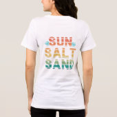 "sun salt sand" t-shirt Tri-Blend shirt (Rückseite)