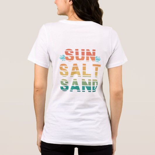 "sun salt sand" t-shirt Tri-Blend shirt (Rückseite)