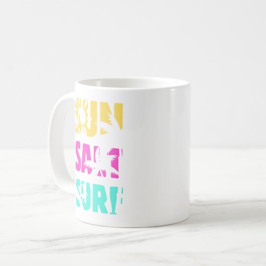 Sun Salt Surf - Summer Vibes Kaffeetasse (Vorderseite Links)