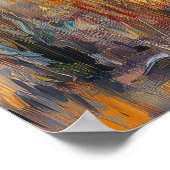 Sun Salutation - Innenausgleich in expressivem Poster (Ecke)