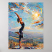 Sun Salutation - Innenausgleich in expressivem Poster (Vorne)