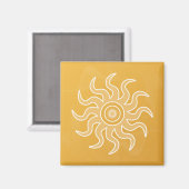 Sun Salutation Magnet (Vorderseite/Rückseite)