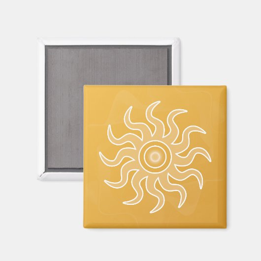 Sun Salutation Magnet (Vorderseite/Rückseite)