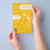 Sun Salutation Yoga Lehrerstudiengänge Flyer (Handgriff)