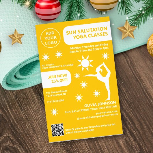 Sun Salutation Yoga Lehrerstudiengänge Flyer