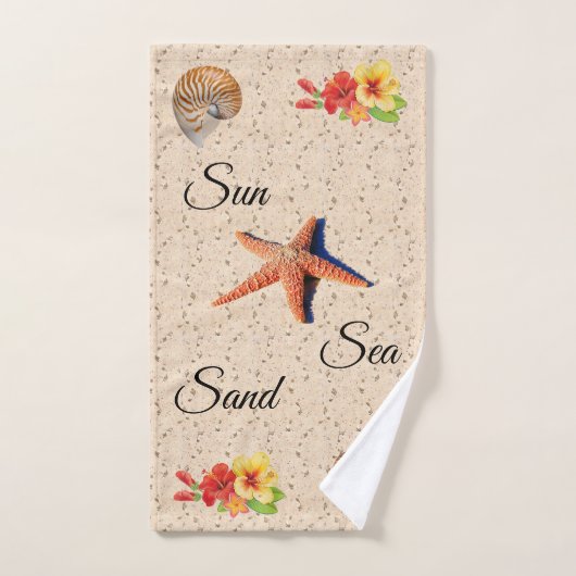 Sun, Sand & Badetuch Set (Handtuch)