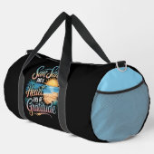 Sun Sand Heart Gratitude Beach Duffle Bag (Rechte Ecke)