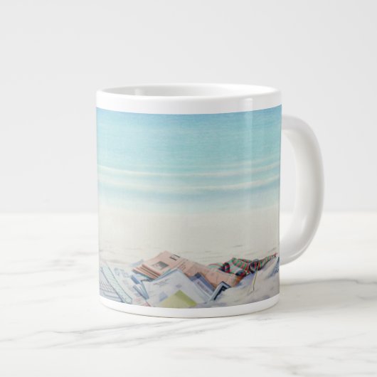 Sun-Sand und Geld II Jumbo-Tasse (Vorderseite Rechts)