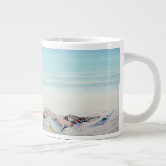 Sun-Sand und Geld II Jumbo-Tasse (Rechts)