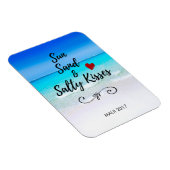 Sun Sand und Salty Kisses Tropical Beach Magnet (Rechte Seite)