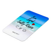 Sun Sand und Salty Kisses Tropical Beach Magnet (Linke Seite)