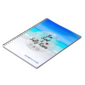 Sun Sand und Salty Kisses Tropical Beach Notizblock (Linke Seite)