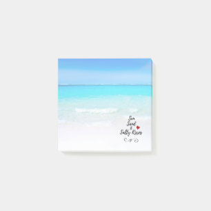 Sun Sand und Salty Kisses Tropical Beach Post-it Klebezettel