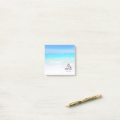 Sun Sand und Salty Kisses Tropical Beach Post-it Klebezettel (Auf Schreibtisch)