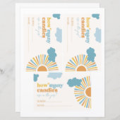 Sun schätzt, wie viele Candies Cards (Vorne/Hinten)