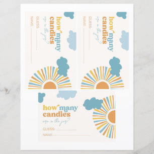 Sun schätzt, wie viele Candies Cards