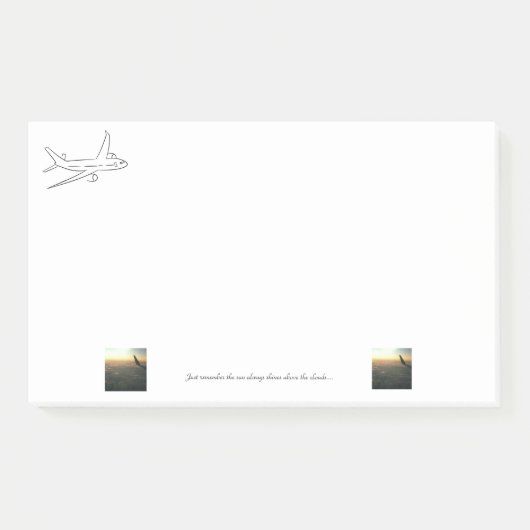 Sun scheint immer Post-Itanmerkung Post-it Klebezettel (Vorderseite)