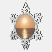 Sun Schneeflocken Zinn-Ornament (Rechts)