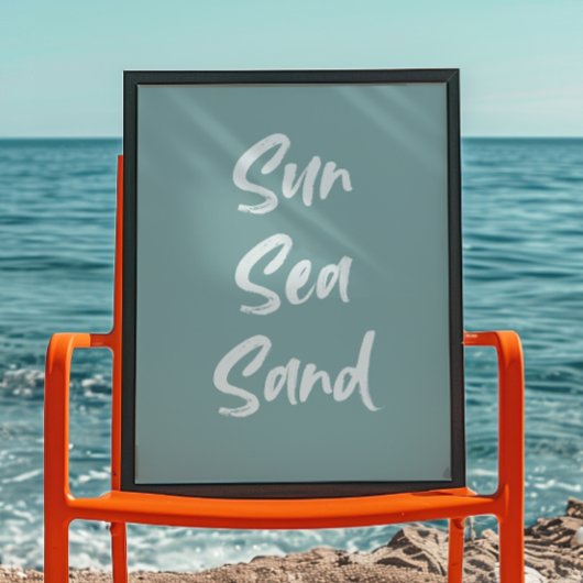 Sun Sea Sand | Trendy Wall Art | Minimalistisches  Poster