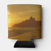 Sun Set am Strand von Ipanema Brasilien Dosenkühler (Rückseite)