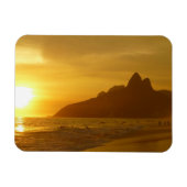 Sun Set am Strand von Ipanema Brasilien Magnet (Horizontal)
