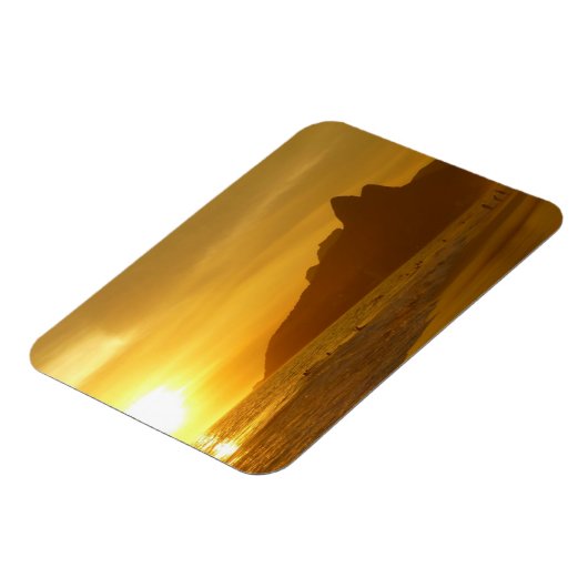 Sun Set am Strand von Ipanema Brasilien Magnet (Linke Seite)