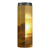 Sun Set am Strand von Ipanema Brasilien Thermosbecher (Rückseite)