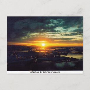 SUN SET GJ, kotzebue von Johnson Greene Postkarte