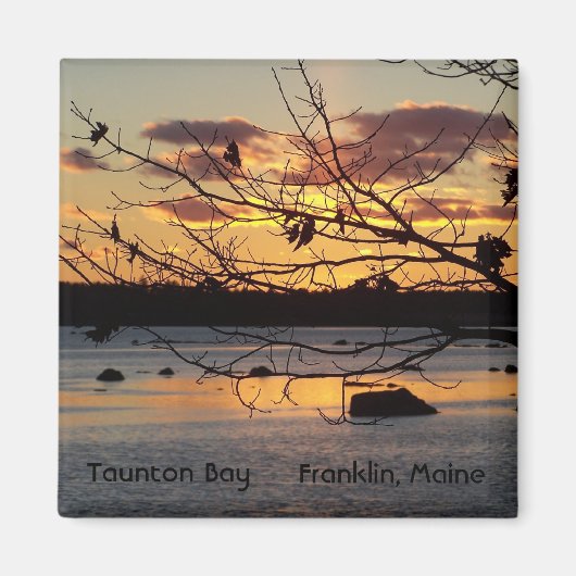 Sun-Set in Taunton Bay Magnet (Vorne)