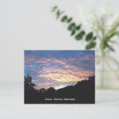 Sun Set Postkarte (Stehend Vorderseite)