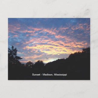 Sun Set Postkarte