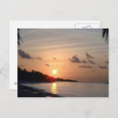 Sun Set Postkarte (Vorne/Hinten)