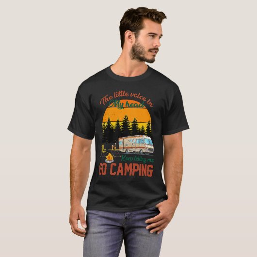 Sun Set Retro Camping Camper wenig Stimme in meine T-Shirt (Vorne ganz)