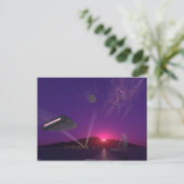 Sun Set Sail Postkarte (Stehend Vorderseite)