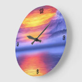 Sun-Set-Wandleuchte Große Wanduhr (Winkel)