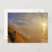 Sun Sets über den Pazifischen Ozean von Heceta Postkarte (Vorne/Hinten)